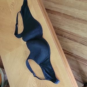 Bra black lace roses cacique Rosme 42F